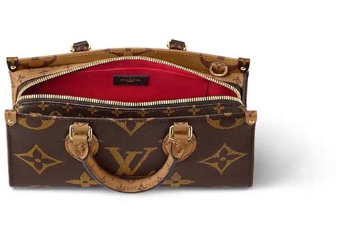 louis vuitton east west on the go|louis vuitton reverse monogram.